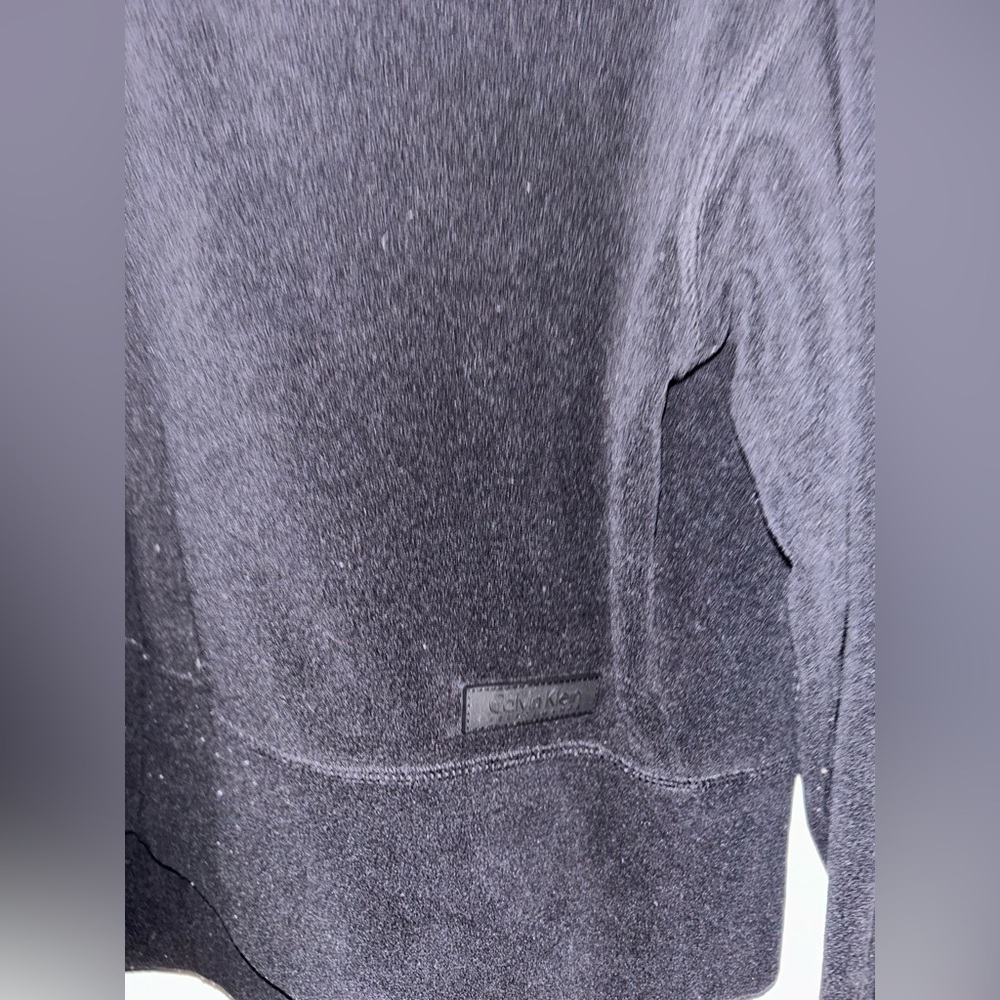 COPY - Gorgeous mint vintage Calvin Klein cropped ladies hoodie black velour / … - Picture 5 of 11